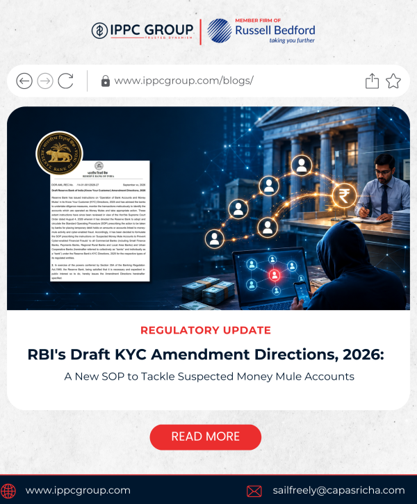 RBI Draft KYC Amendment Directions, 2026 A New SOP to Tackle Suspected Money Mule Accounts - Regulatory Update - IPPC GROUP I.P. Pasricha & Co CA Firm Chartered Accountant