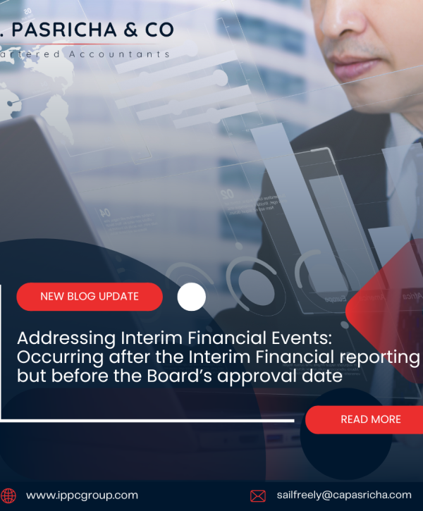 Blog Addressing Interim Financial Events occurring after the Interim Financial reporting but before the date of board approval