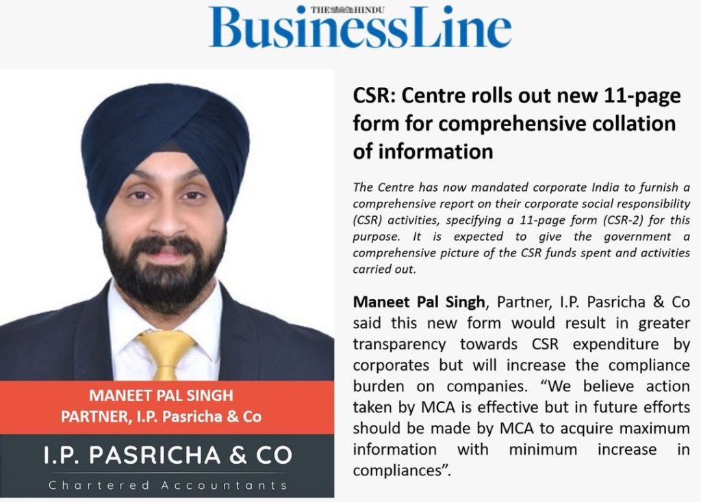I.P. Pasricha & Co IPPC GROUP Publication – Chartered Accountants, Tax & Regulatory Insights 9