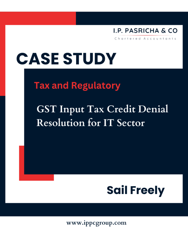 Case study - GST Input Tax Credit