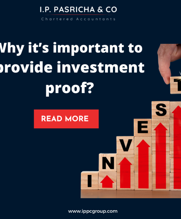 Why its important to provide Investment proof