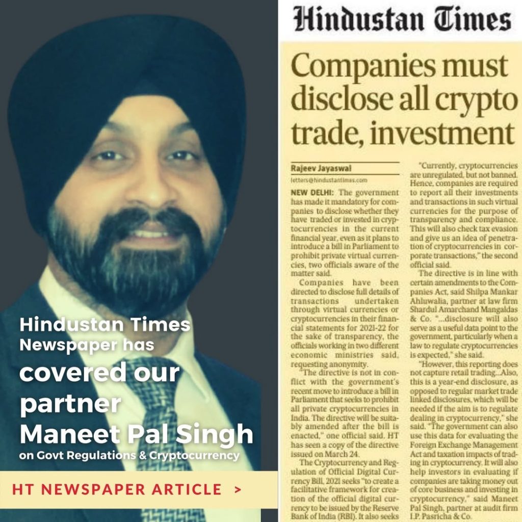 I.P. Pasricha & Co IPPC GROUP Publication – Chartered Accountants, Tax & Regulatory Insights 16